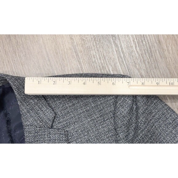 Indochino Gray Wool Blend Blazer Men’s 46R Sport Coat Jacket Surgeon Cuffs - Picture 8 of 16